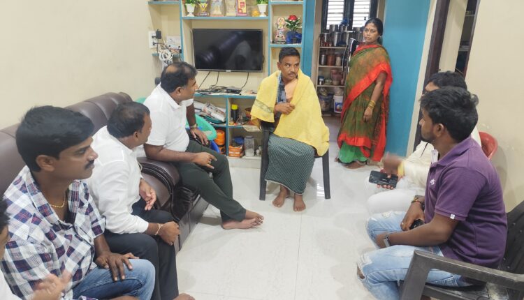 Mutyala Sunil Kumar visited the affected families
