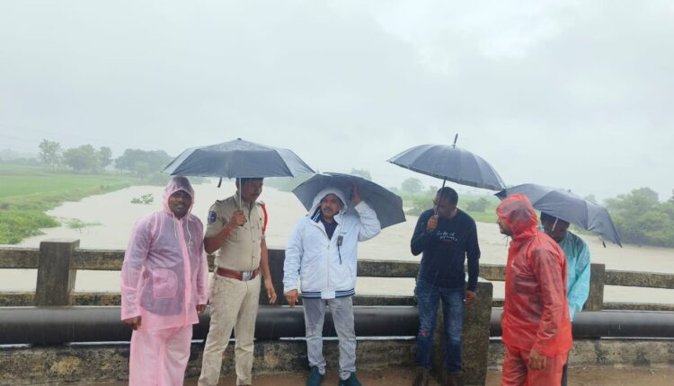 Officials alerted by heavy rains
