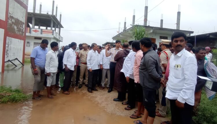 District Collector inspected double bedroom houses