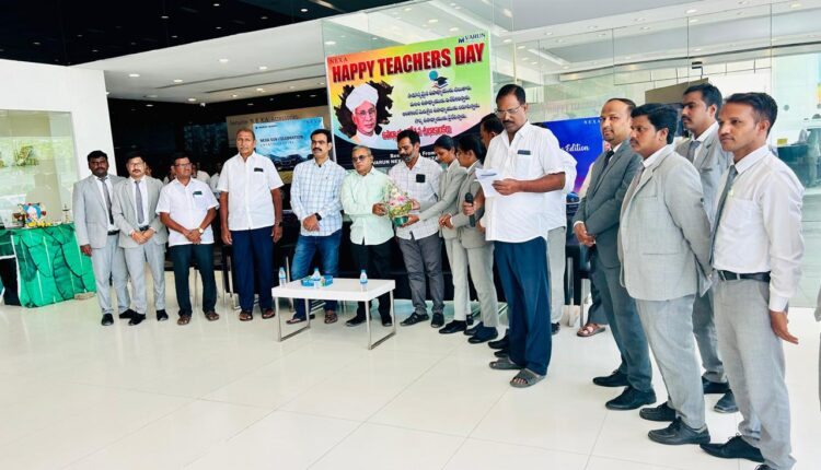Teacher's Day organized by Varun Motors Nexa Nizamabad