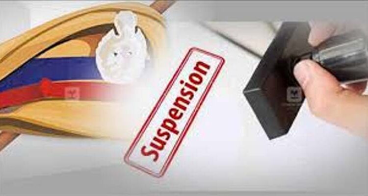 Armor Excise Ssy Gangadhar Suspension