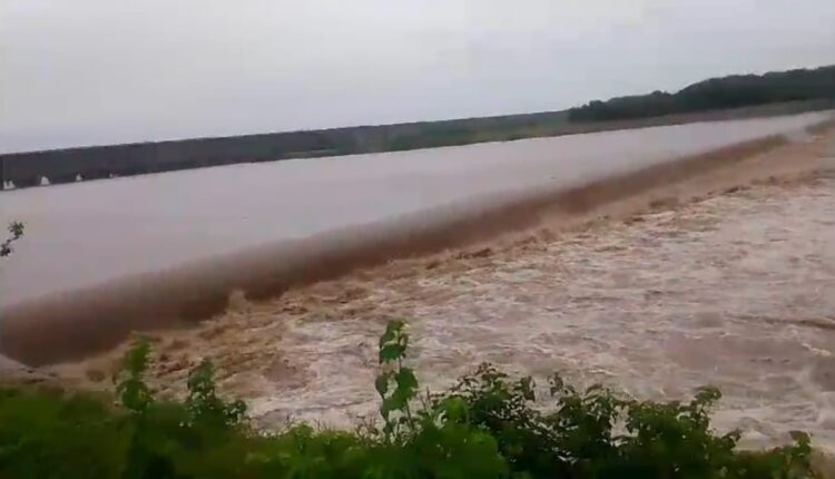 Overflowing check dams in Mortad mandal