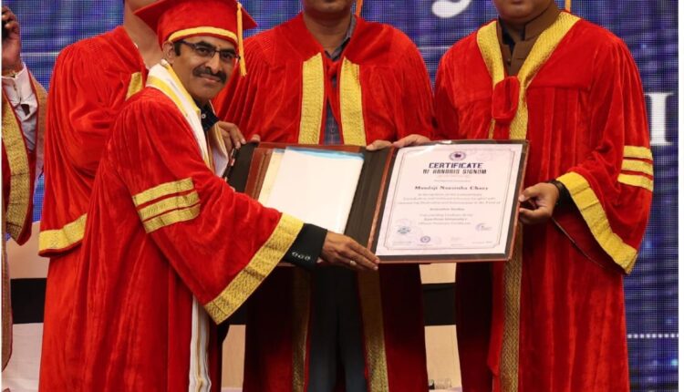 Chariki, a scientist from the district, holds a doctorate from Euro Asian University